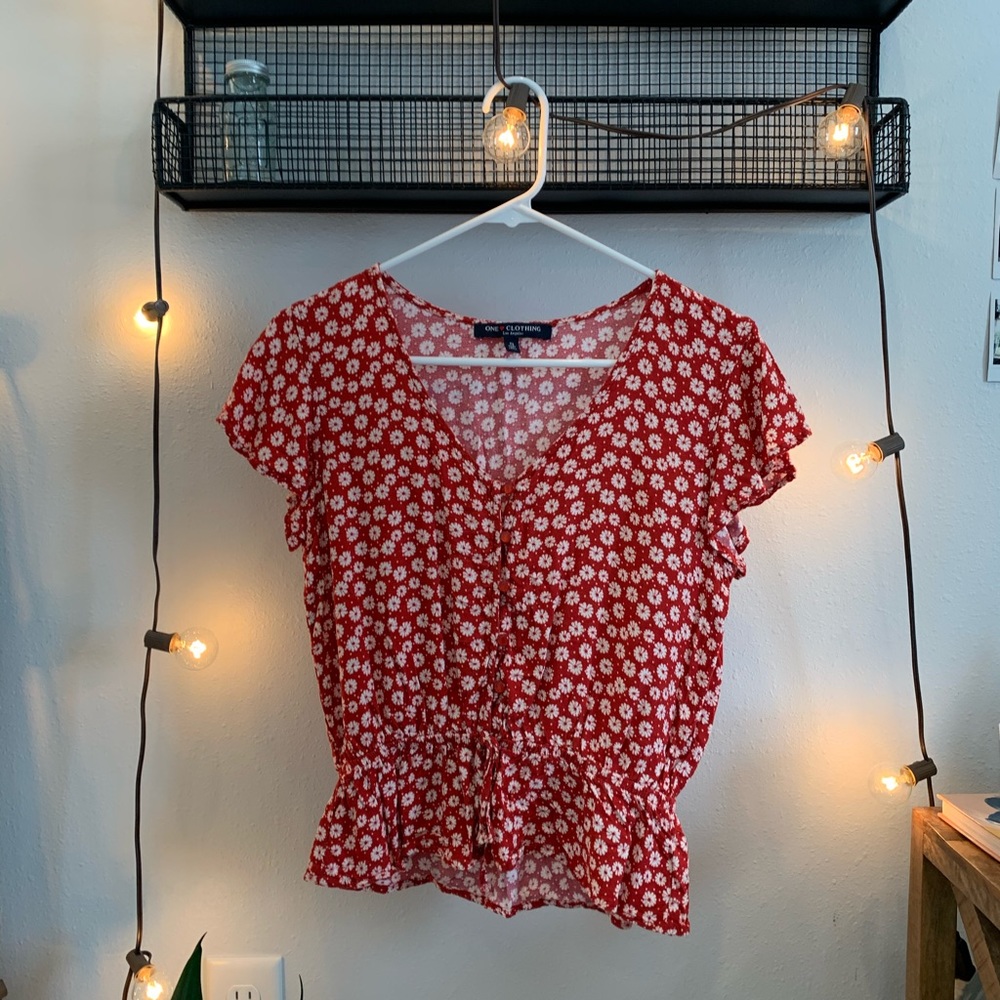 floral blouse
